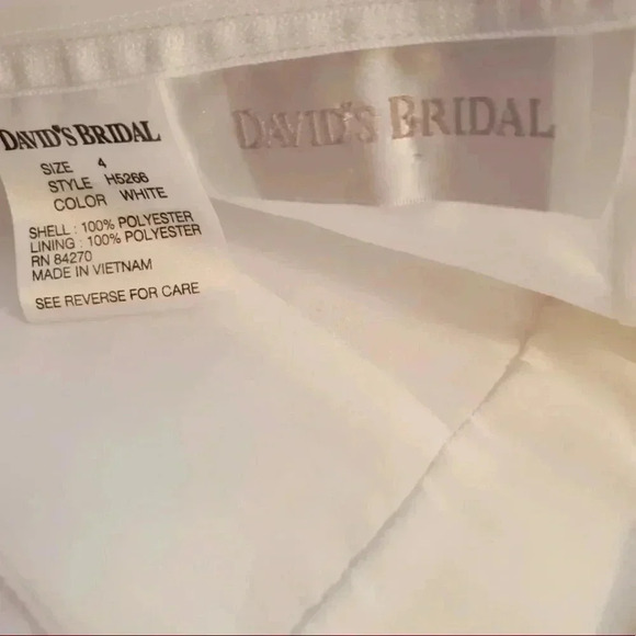 Beautiful White Flower Girl Dress from David’s Bridal - Never Worn - Picture 5 of 8